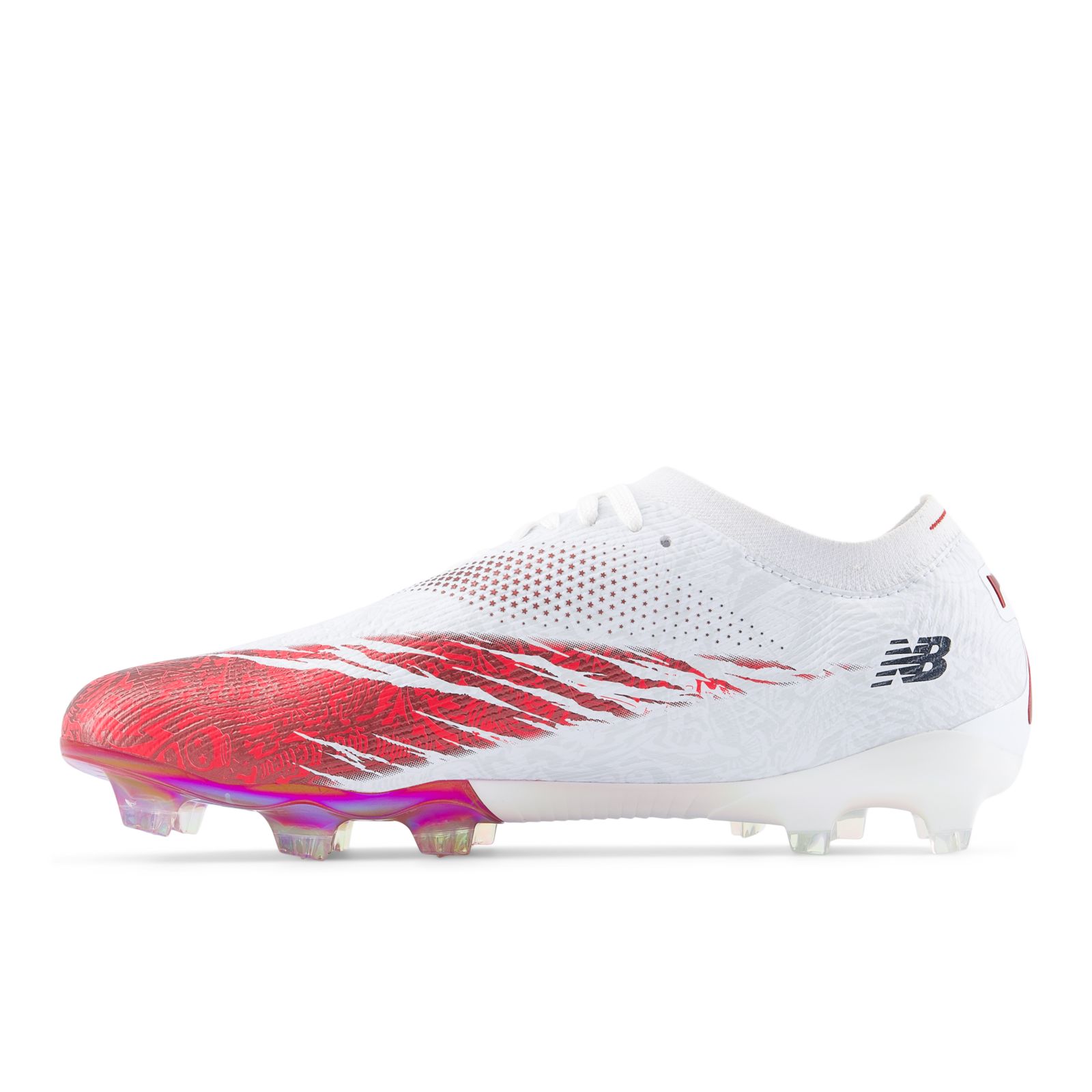 New Balance Furon v8 Elite in White / Energy Red / Silver